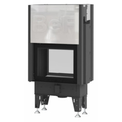 Plieninis židinio ugniakuras BEF Home Flat V V 7 Twin, 7 kW