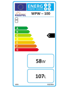 Netiesioginio šildymo vandens šildytuvas Kospel WPW-100