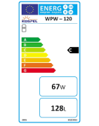 Netiesioginio šildymo vandens šildytuvas Kospel WPW-120
