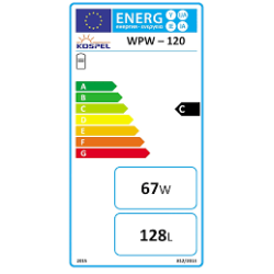 Netiesioginio šildymo vandens šildytuvas Kospel WPW-120