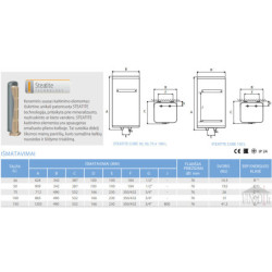 Elektrinis vandens šildytuvas Atlantic STEATITE CUBE 150L