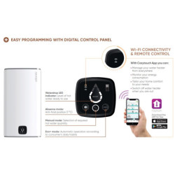 Elektrinis vandens šildytuvas Atlantic STEATITE CUBE WiFi 75L