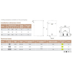 Elektrinis vandens šildytuvas Atlantic STEATITE CUBE WiFi 150L