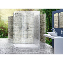 Keturkampė dušo kabina Roltechnik Walk In Line WALK I/1500