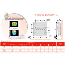 Elektrinis radiatorius Atlantic F119 DESIGN 2500W