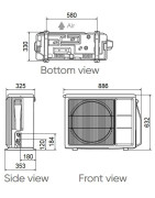 Šilumos siurblys oras/vanduo Atlantic Alfea Extensa Duo AI 5