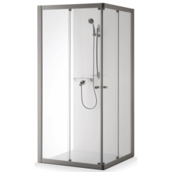 Dušo kabina Baltijos Brasta Rasa 90x90, pilka