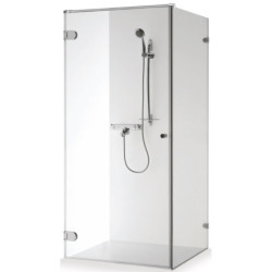 Dušo kabina Baltijos Brasta Nora 90x90, su skaidriu stiklu