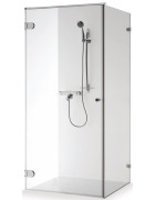 Dušo kabina Baltijos Brasta Nora 90x90, su skaidriu stiklu