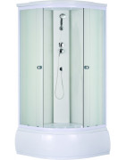 Dušo kabina Sanipro Deep, su giliu padėklu ir kėdute