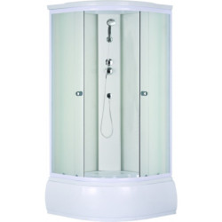 Dušo kabina Sanipro Deep, su giliu padėklu ir kėdute