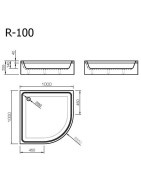 Dušo padėklas Vispool R-100