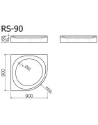 Dušo padėklas Vispool RS-90