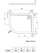 Dušo padėklas Ideal Standard Ultra Flat R, 100x80