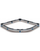 Dušo padėklo Zirkon atrama Kaldewei FR, Max. 100x100