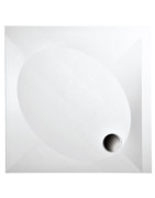 Dušo padėklas Paa Art 100x100, su panele ir kojelėmis, baltas