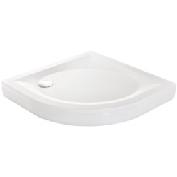 Dušo padėklas Paa Art 90x90 (radius 550), su panele ir kojelėmis, baltas