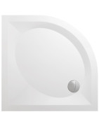Dušo padėklas Paa Art 90x90 (radius 500), su panele ir kojelėmis, baltas