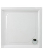 Dušo padėklas Paa Classic 90x90, su panele ir kojelėmis, baltas