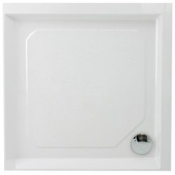 Dušo padėklas Paa Classic 90x90, su panele ir kojelėmis, baltas