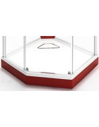 Dušo padėklo Ido Showerama 8-5 apdailos plokštė, raudona