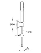 Dušo komplektas Grohe Grandera Stick