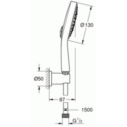 Dušo komplektas Grohe Power&Soul 130
