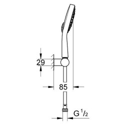 Dušo komplektas Grohe Power&Soul Cosmopolitan 130