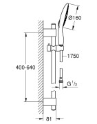 Dušo komplektas Grohe Power&Soul 160, 60cm