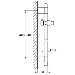 Dušo stovas Grohe Power&Soul, 60cm