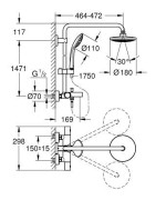 Dušo komplektas Grohe Euphoria System 180