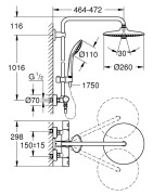 Dušo komplektas Grohe Euphoria 260