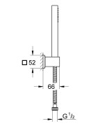 Rankinio dušelio komplektas Grohe Euphoria Cube+ Stick