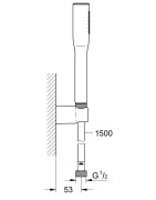 Dušo galva Grohe Euphoria Cosmopolitan Stick su laikikliu