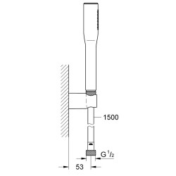 Dušo galva Grohe Euphoria Cosmopolitan Stick su laikikliu