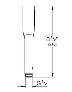 Rankinis dušelis Grohe Euphoria Cosmo Stick, Juodas