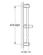 Dušo stovas Grohe Euphoria, 60cm