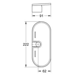 Lentynėlė dušo komplektams Grohe Euphoria ir Tempesta