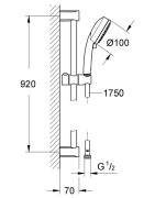 Dušo komplektas Grohe Tempesta Cosmopolitan 100