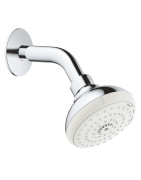 Dušo galva Grohe Tempesta 100, su alkūne, 3 srovių