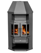 Plieninė krosnelė su šilumokaičiu Victoria Panama 2AB, 9 kW