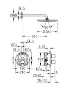 Potinkinis dušo komplektas Grohe Grohtherm 3000 Cosmo