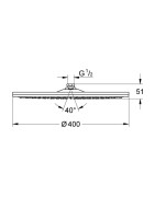 Dušo galva Grohe Ondus 400
