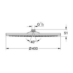 Dušo galva Grohe Ondus 400