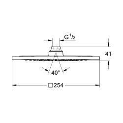 Potinkinė dušo galva Grohe Rainshower F-Series 10