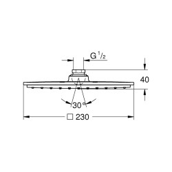 Potinkinė dušo galva Grohe Rainshower Allure 230