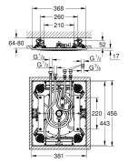 Potinkinė dušo galva Grohe Rainshower F-Series 15, su kaskadom