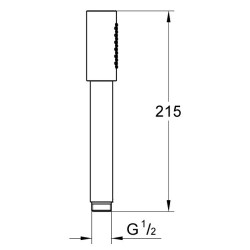 Dušo galva Grohe Sena Stick, 1 srovės