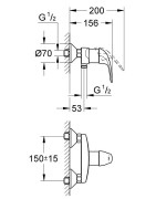 Dušo maišytuvas Grohe Euroeco