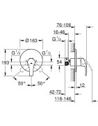 Potinkinis dušo maišytuvas Grohe Eurosmart